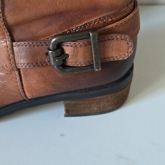 VINCE CAMUTO | Volero Leather Riding Boots Cognac Brown Sz 5.5M - Picture 4 of 7